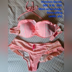 Victoria's Secret Pink & White Bikini